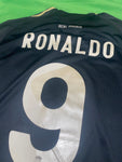 Jersey Real Madrid 2009/10 Tercera V. Jugador Ronaldo #9 con detalles