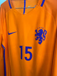 Jersey Holanda 2016/18 Local Versión Jugador Manga Larga #15