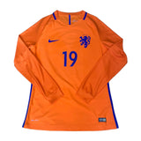 Jersey Holanda 2016/18 Local Versión Jugador Manga Larga #19