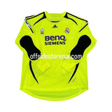 Jersey Real Madrid 2006/07 Portero V. Jugador Manga Larga Casillas #1