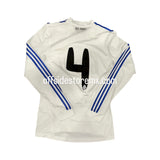 Jersey Real Madrid 2010/11 Local V. Jugador Manga Larga #4 Firma Marcelo