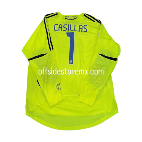 Jersey Real Madrid 2006/07 Portero V. Jugador Manga Larga Casillas #1