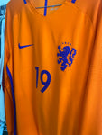 Jersey Holanda 2016/18 Local Versión Jugador Manga Larga #19