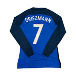 Jersey Francia 2016/18 V. Jugador Manga Larga Griezmann #7 con detalle