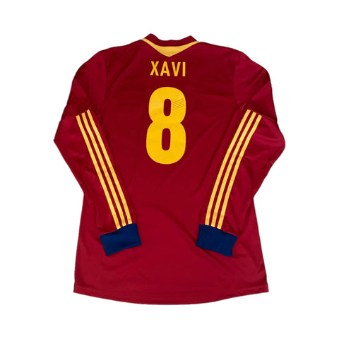 Jersey España 2013/14 Local Ver. Jugador Manga Larga Xavi #8