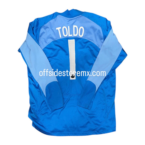 Jersey Inter 2004/05 Portero V.Jugador Manga Larga Toldo #1