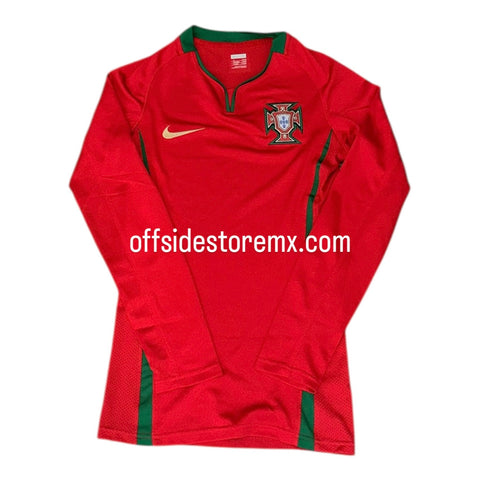 Jersey Portugal 2008/10 Local V. Jugador Manga Larga