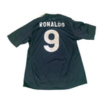 Jersey Real Madrid 2009/10 Tercera V. Jugador Ronaldo #9 con detalles