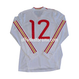 Jersey España 2011 Visita Ver. Jugador Manga Larga #12 detalle