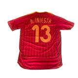 Jersey España 2006/08 Local Version Jugador Iniesta #13