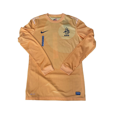 Jersey Holanda 2012/14 Portero Versión Jugador Manga Larga Stekelenburg #1