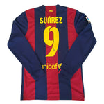 Jersey Barcelona 2015/16 Local Manga Larga Suárez #9